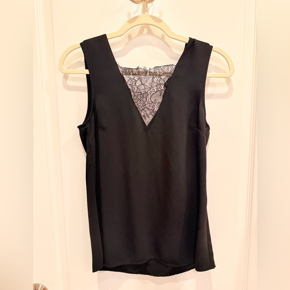 Black Lace Trim camisole top